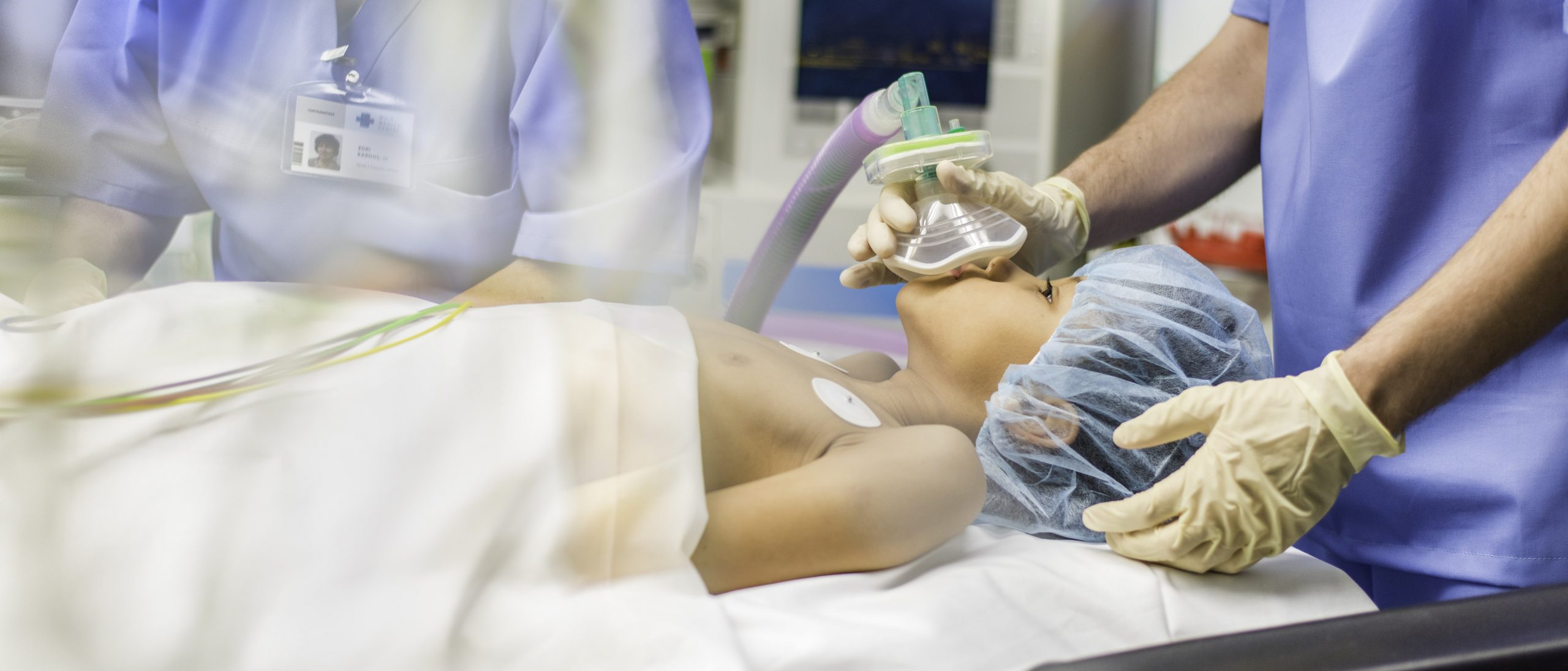 Pediatric patient in an emergency room